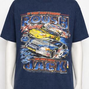 Vintage 2001 Roush Racing NASCAR Tee XL Y2K